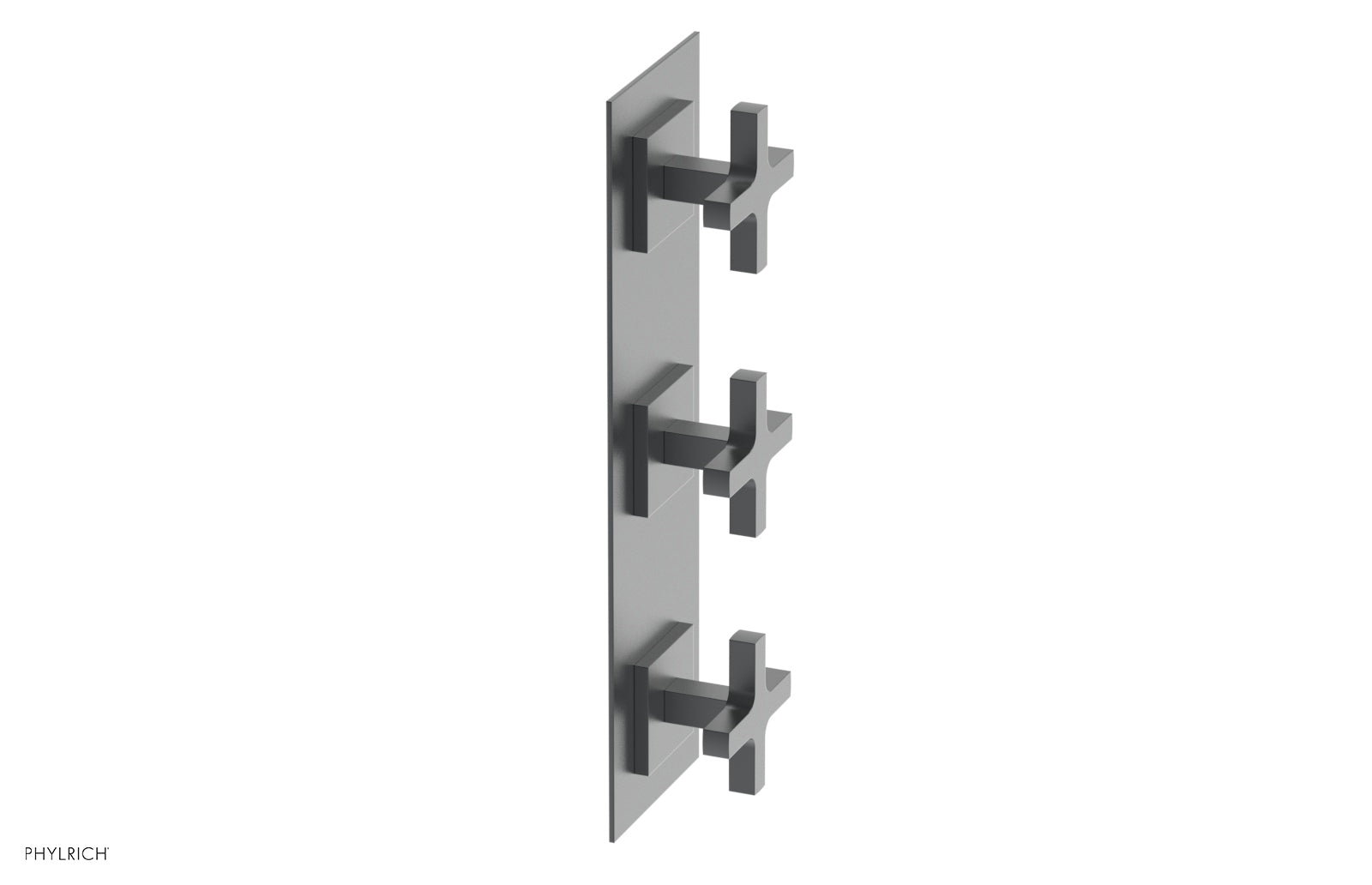 Phylrich CROI Thermostatic Valve with Two Volume Control - Cross Handles by Phylrich
