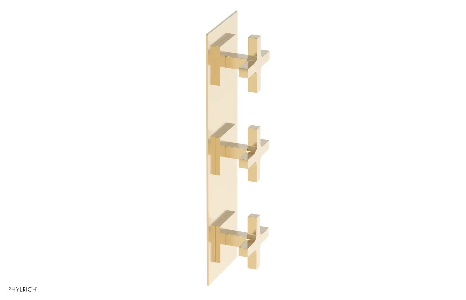 Phylrich CROI Thermostatic Valve with Two Volume Control - Cross Handles by Phylrich