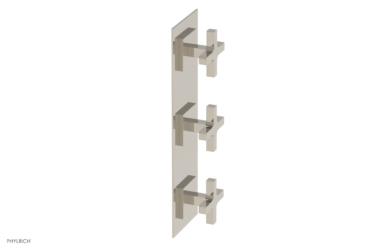 Phylrich CROI Thermostatic Valve with Two Volume Control - Cross Handles