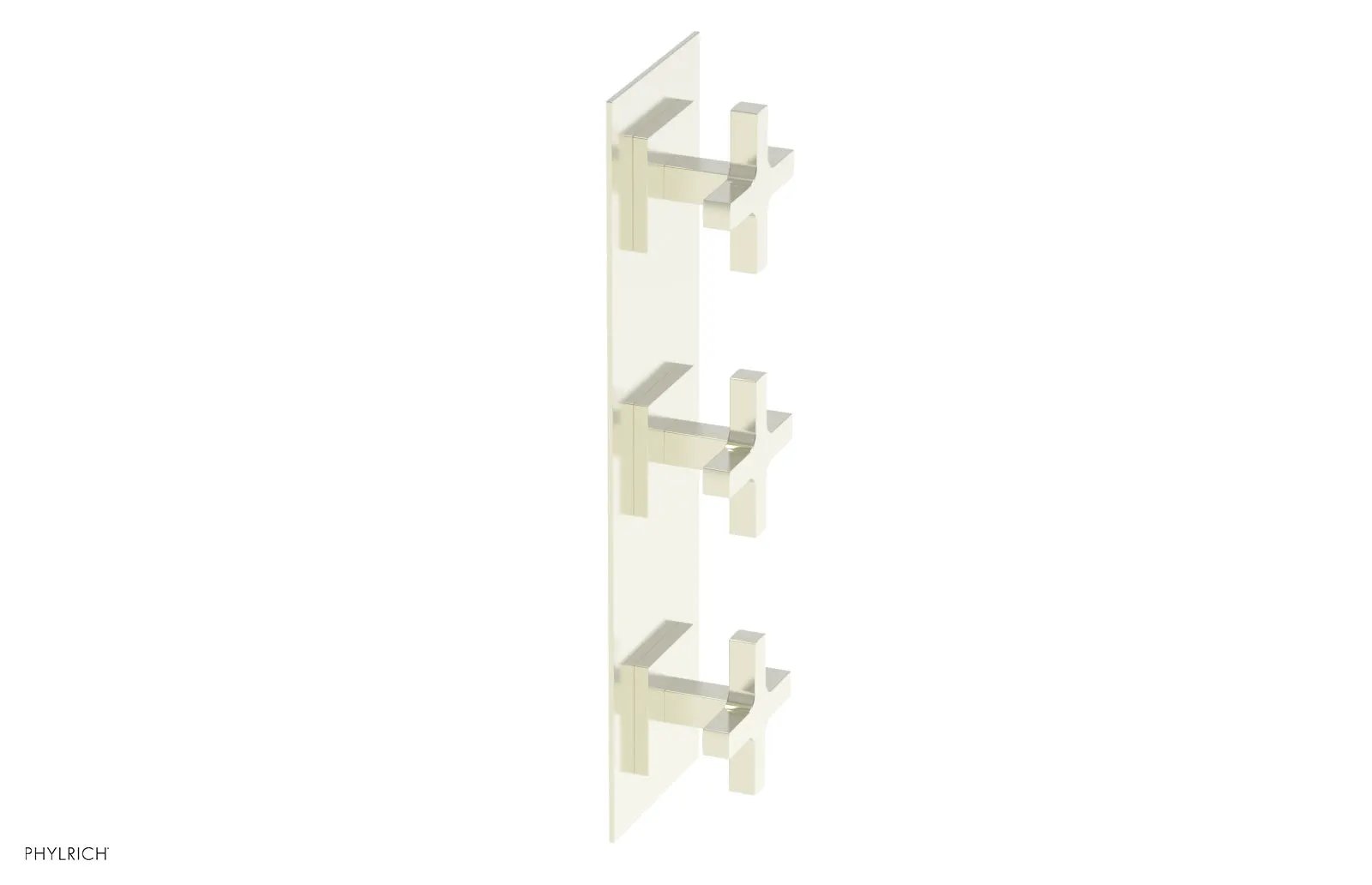 Phylrich CROI Thermostatic Valve with Two Volume Control - Cross Handles by Phylrich