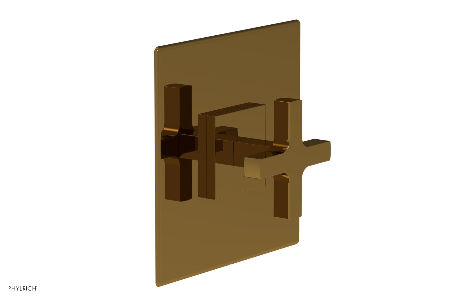 Phylrich CROI Pressure Balance Shower Plate & Cross Handle Trim