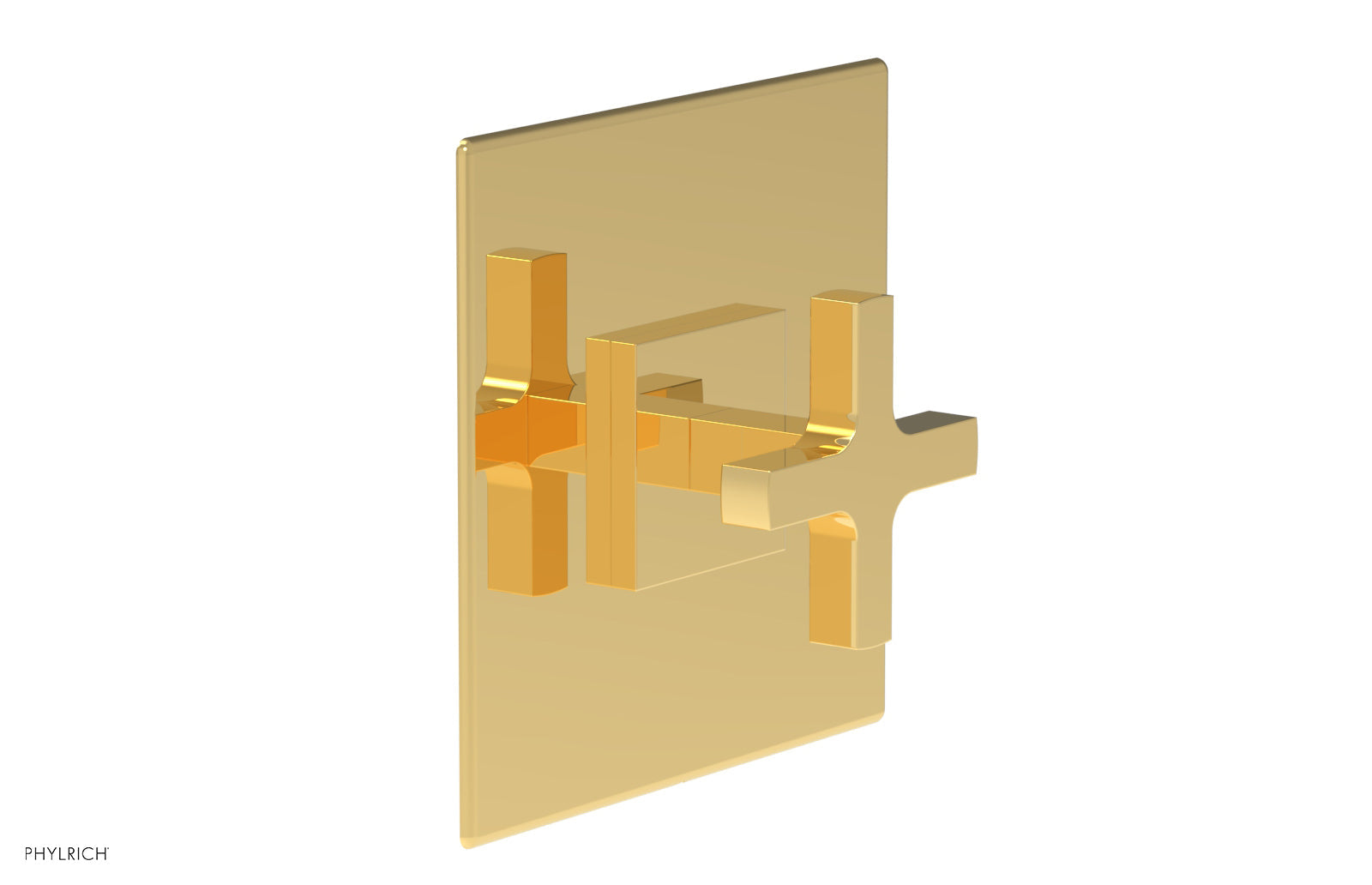 Phylrich CROI Pressure Balance Shower Plate & Cross Handle Trim