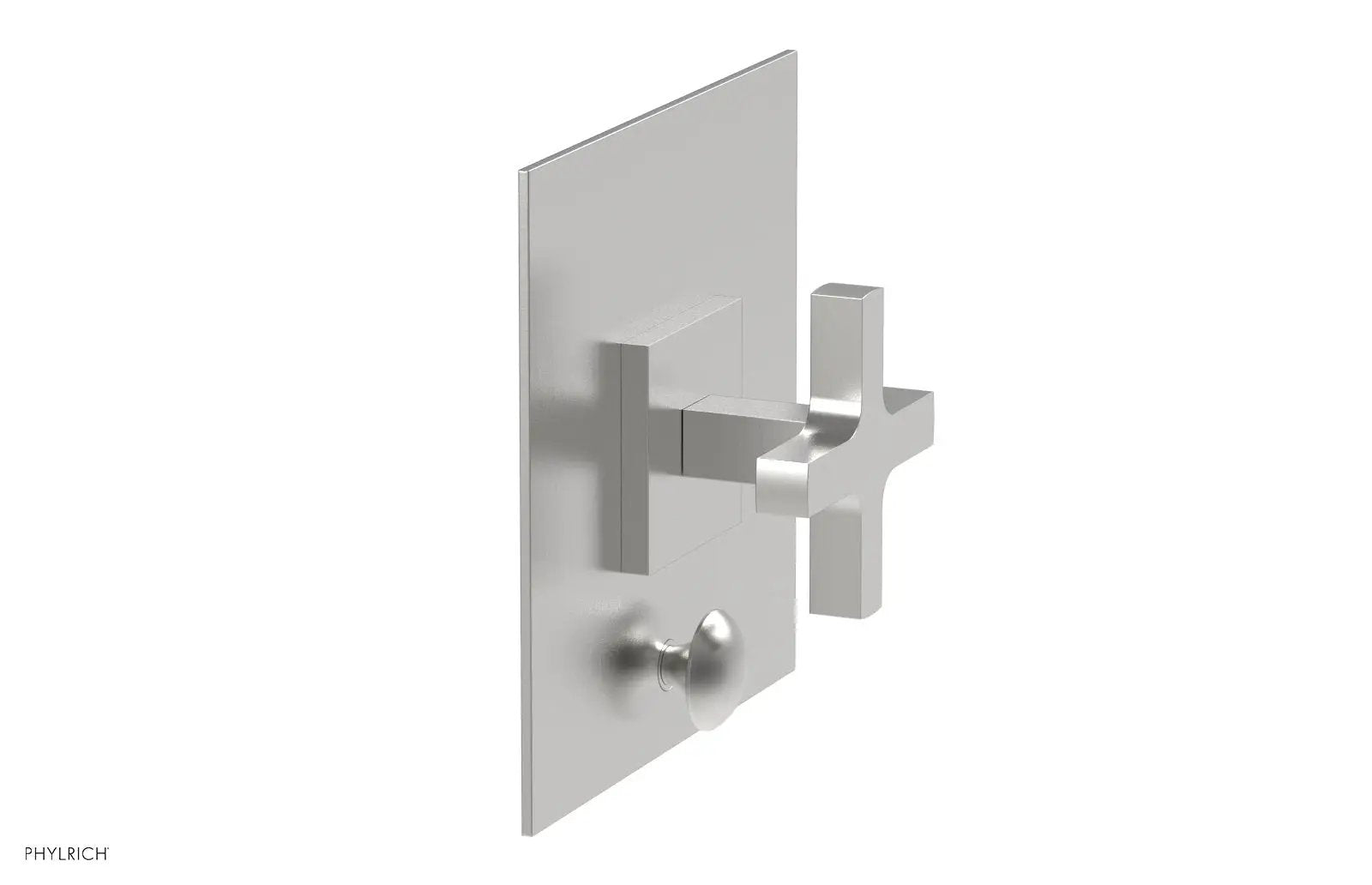 Phylrich CROI Pressure Balance Shower Plate with Diverter and Cross Handle Trim Set by Phylrich