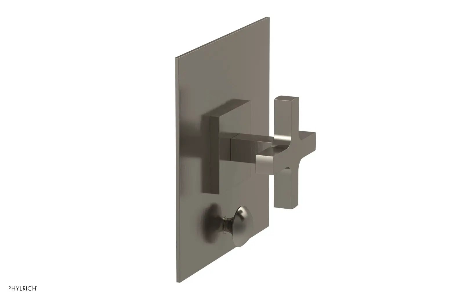 Phylrich CROI Pressure Balance Shower Plate with Diverter and Cross Handle Trim Set by Phylrich