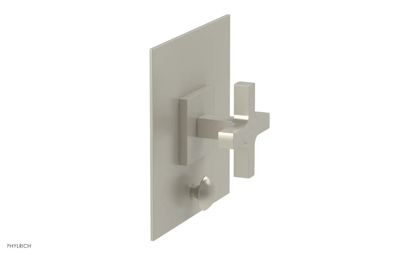 Phylrich CROI Pressure Balance Shower Plate with Diverter and Cross Handle Trim Set by Phylrich