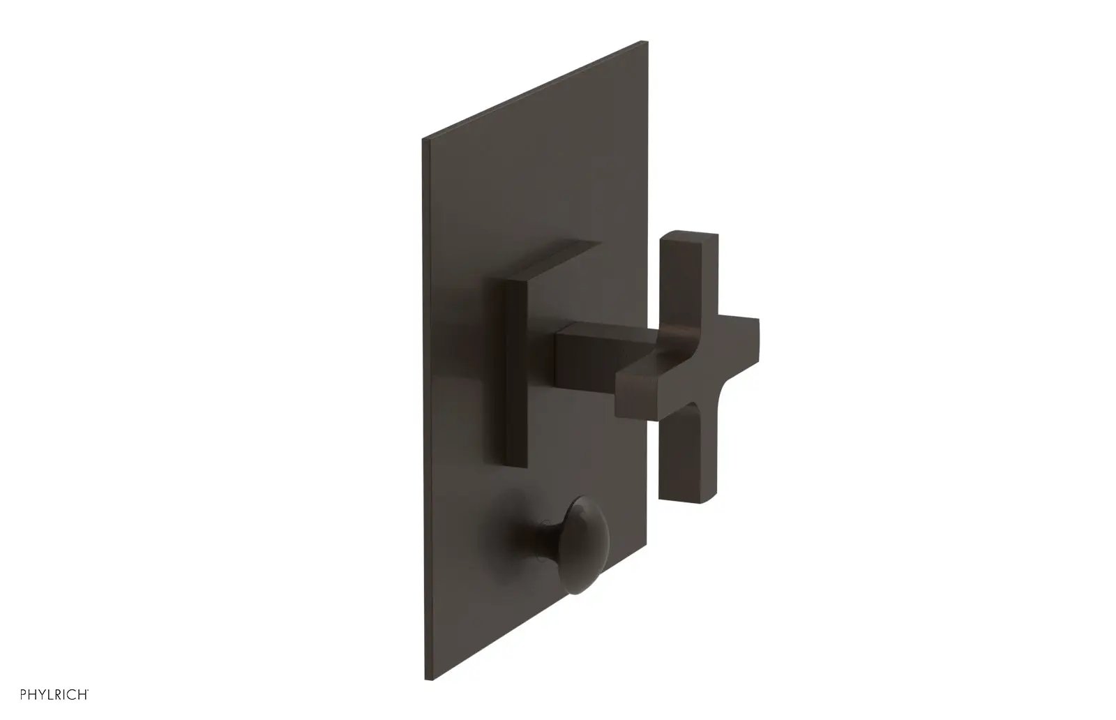 Phylrich CROI Pressure Balance Shower Plate with Diverter and Cross Handle Trim Set by Phylrich