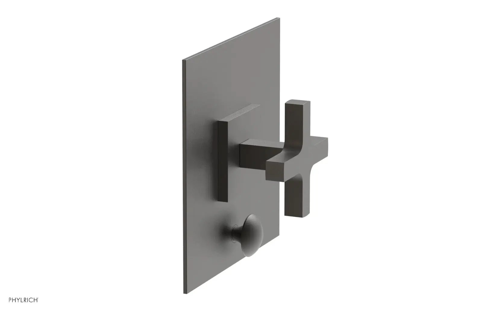 Phylrich CROI Pressure Balance Shower Plate with Diverter and Cross Handle Trim Set by Phylrich
