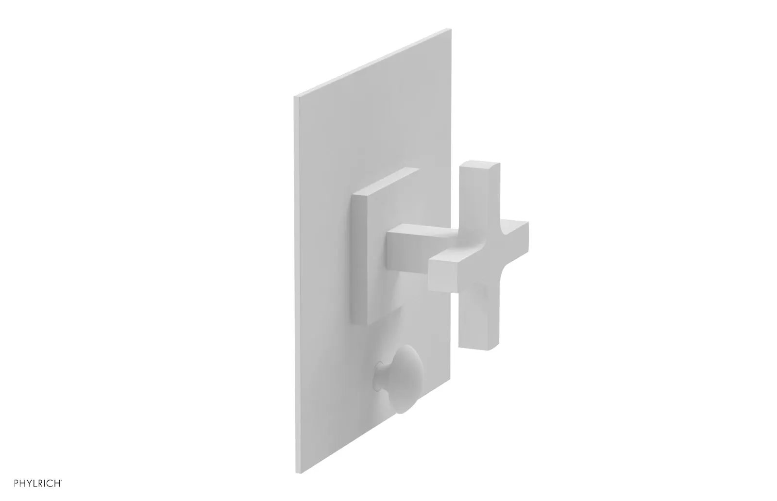 Phylrich CROI Pressure Balance Shower Plate with Diverter and Cross Handle Trim Set by Phylrich