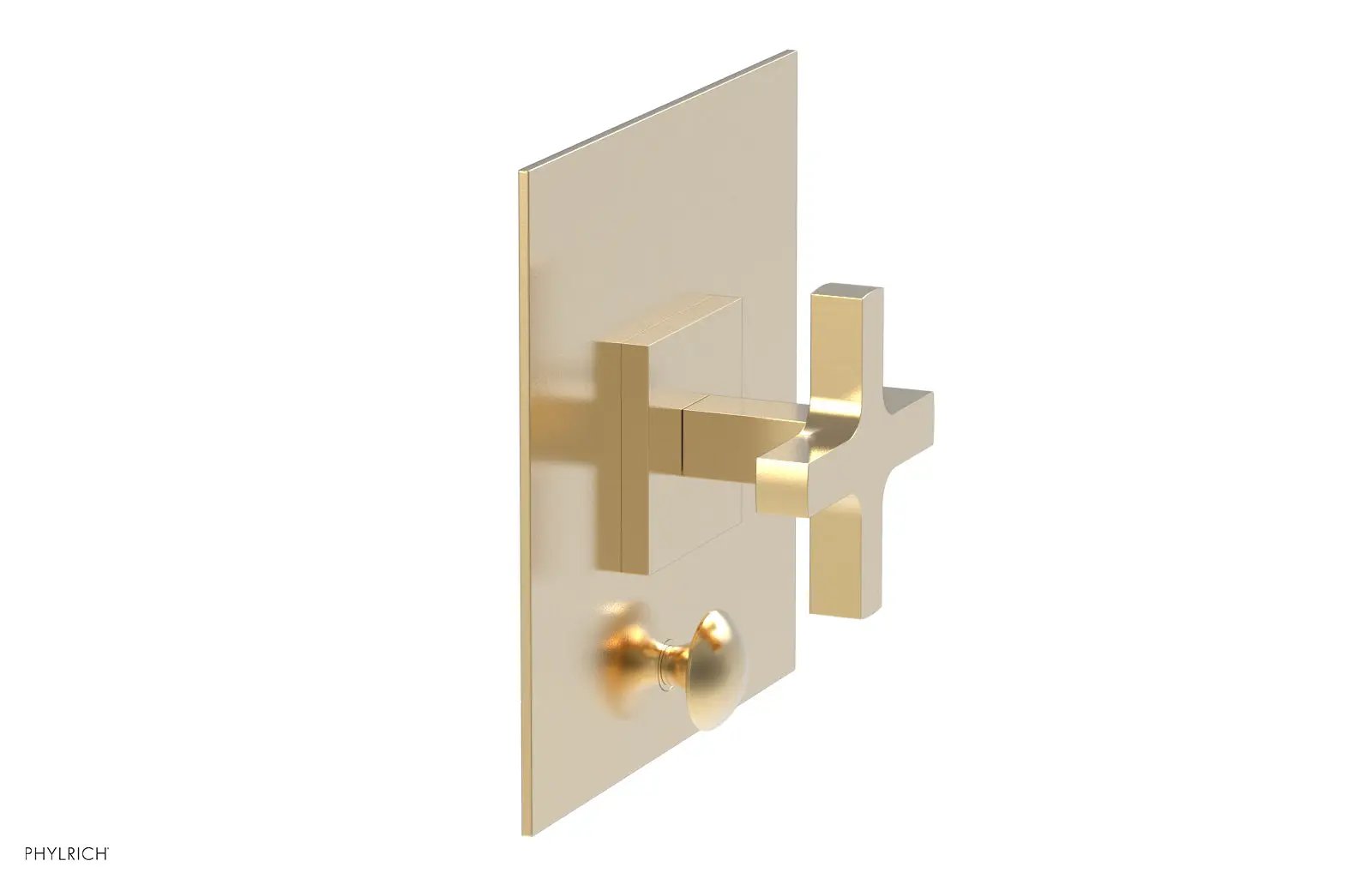 Phylrich CROI Pressure Balance Shower Plate with Diverter and Cross Handle Trim Set by Phylrich