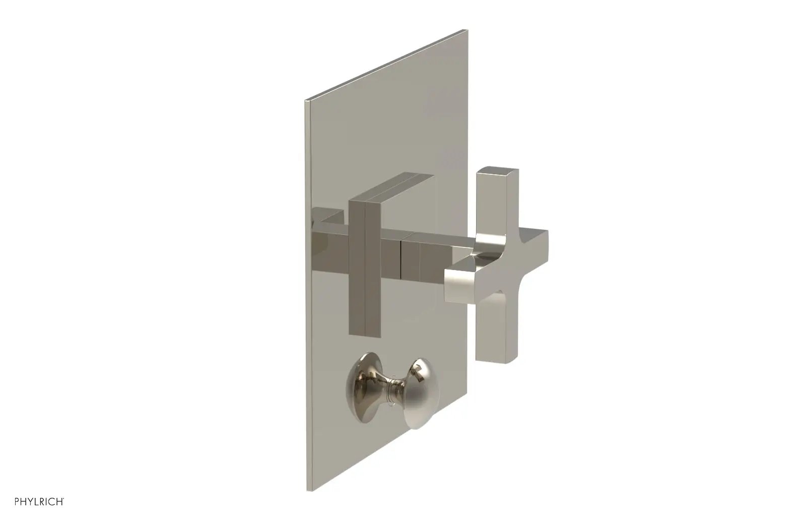 Phylrich CROI Pressure Balance Shower Plate with Diverter and Cross Handle Trim Set by Phylrich