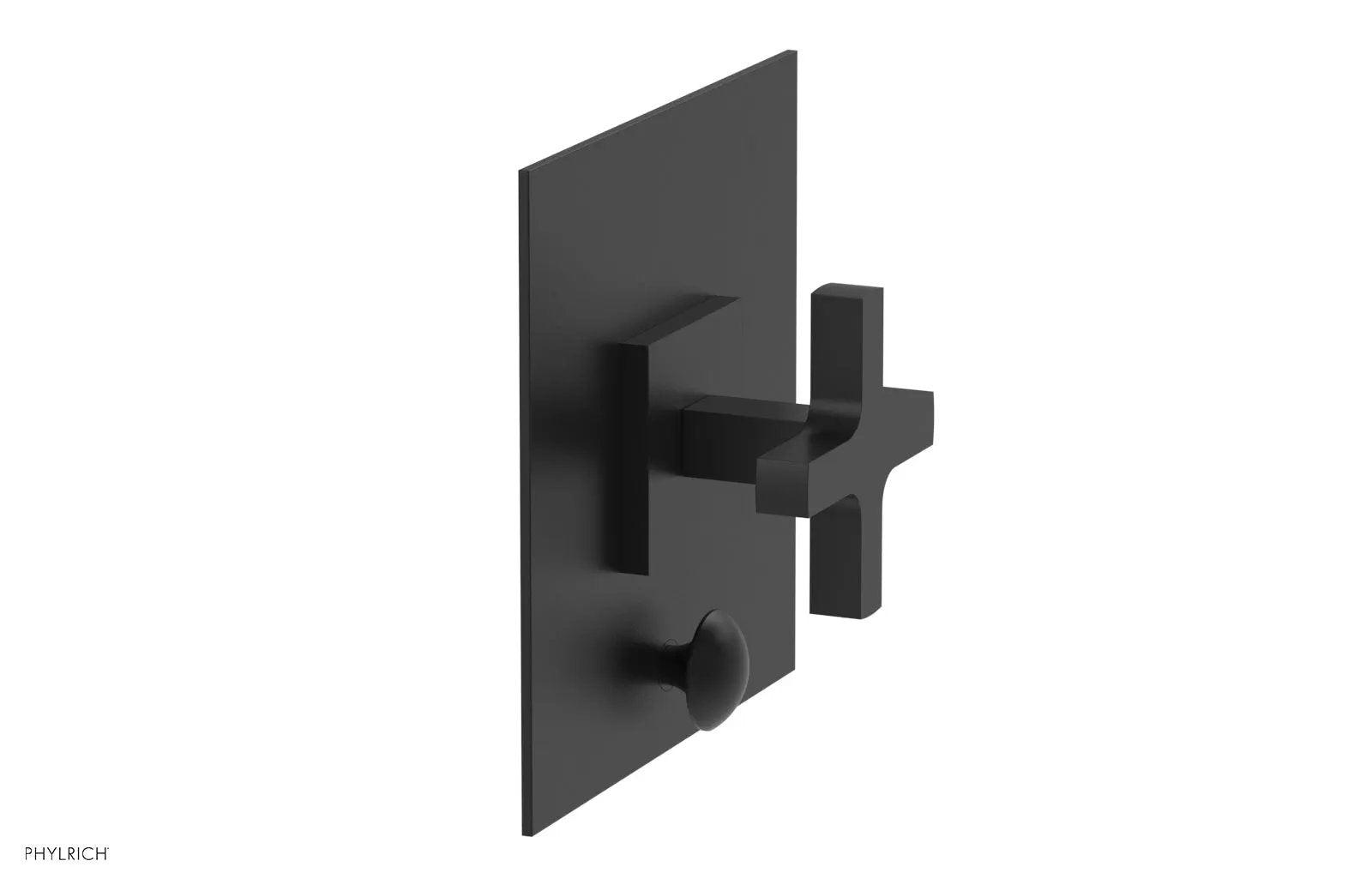Phylrich CROI Pressure Balance Shower Plate with Diverter and Cross Handle Trim Set by Phylrich