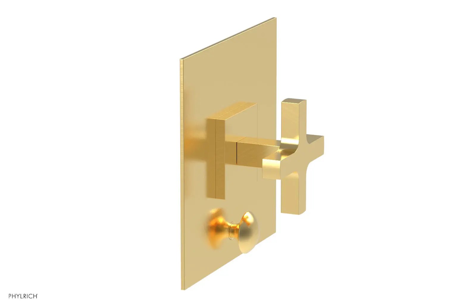 Phylrich CROI Pressure Balance Shower Plate with Diverter and Cross Handle Trim Set by Phylrich