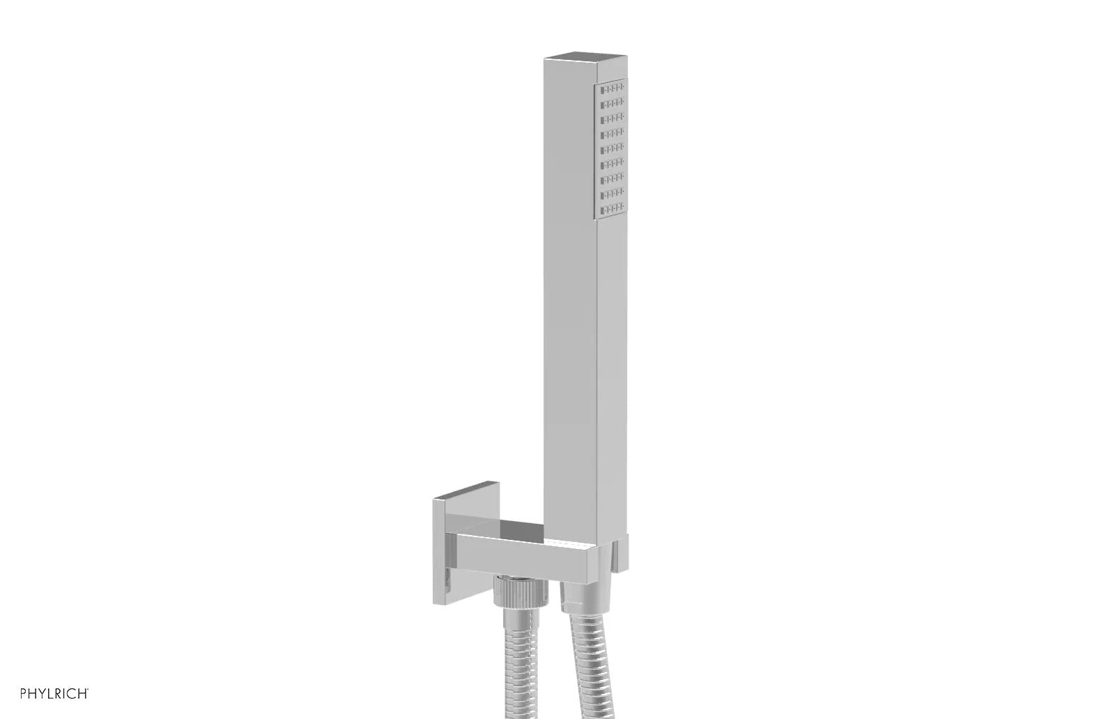 polished chrome hand shower