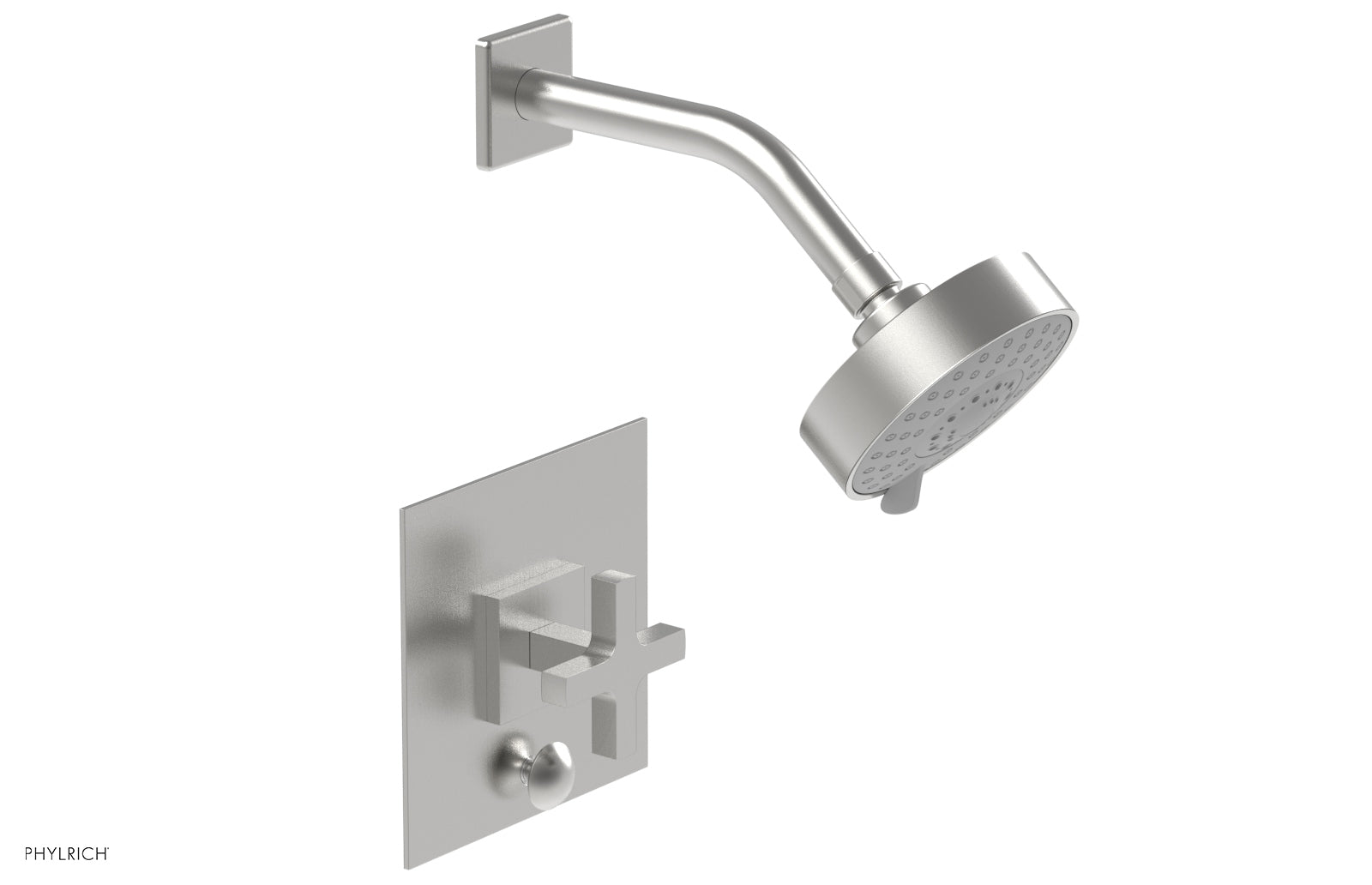 Phylrich CROI Pressure Balance Shower and Diverter Set (Less Spout), Cross Handle by Phylrich