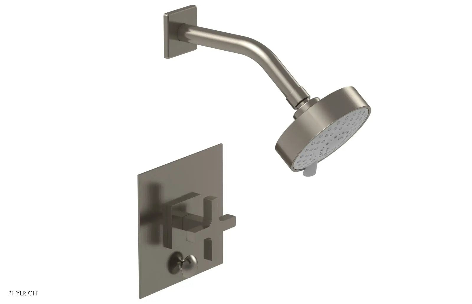 Phylrich CROI Pressure Balance Shower and Diverter Set (Less Spout), Cross Handle by Phylrich