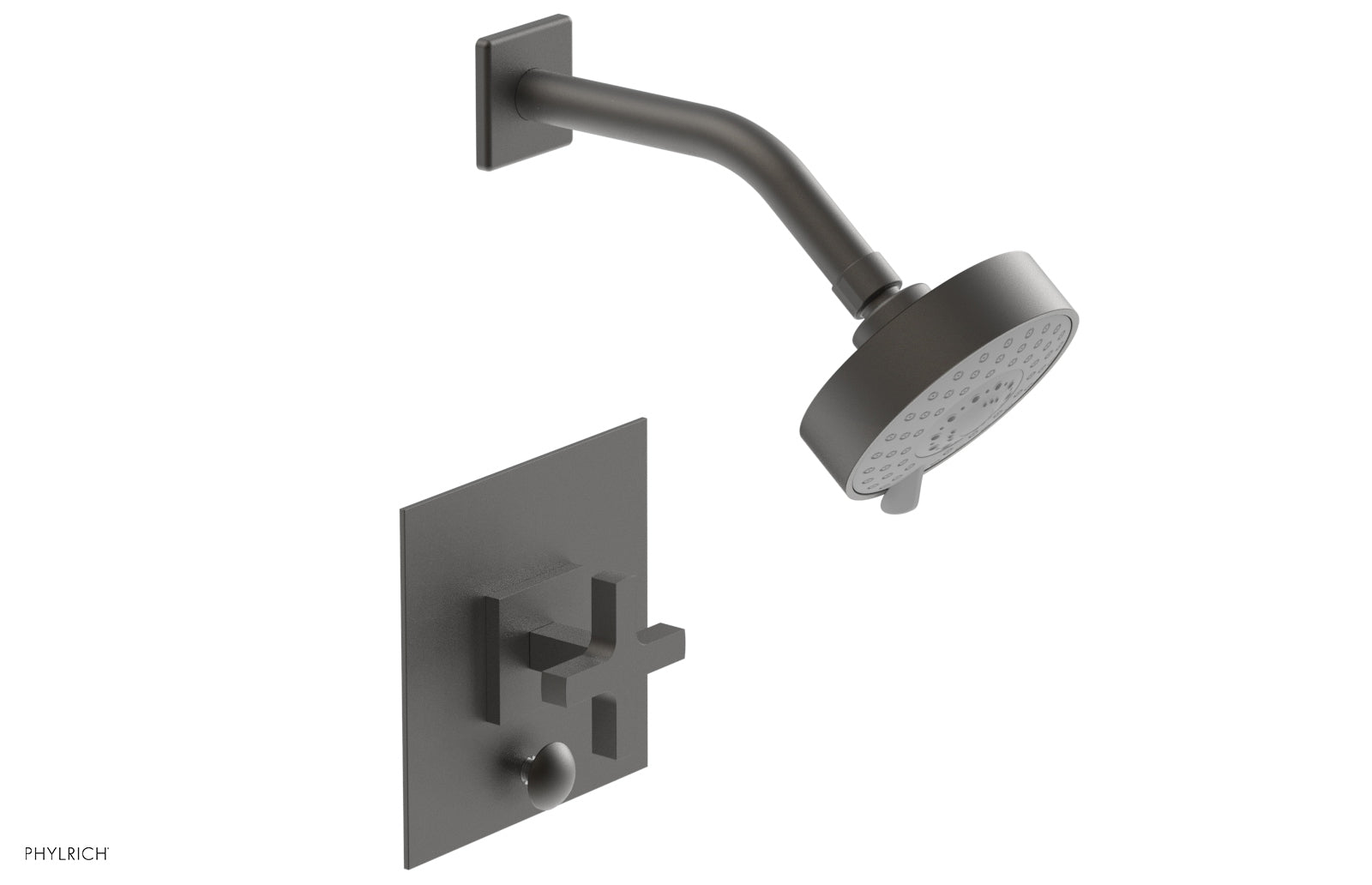 Phylrich CROI Pressure Balance Shower and Diverter Set (Less Spout), Cross Handle
