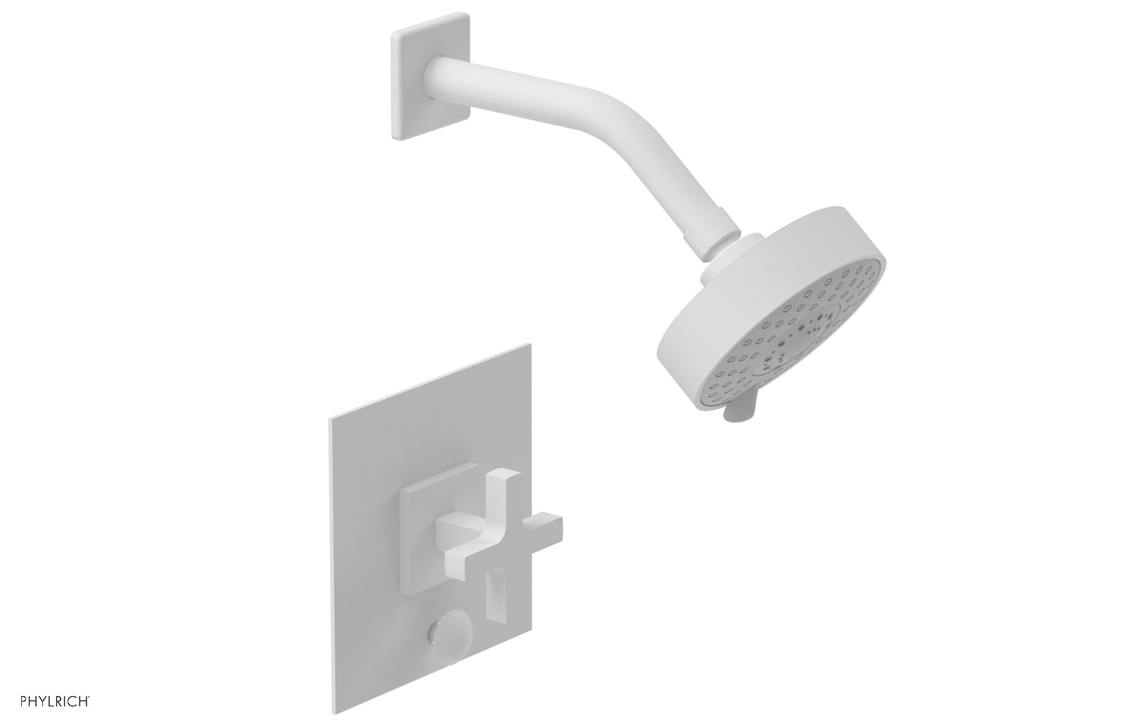 Phylrich CROI Pressure Balance Shower and Diverter Set (Less Spout), Cross Handle
