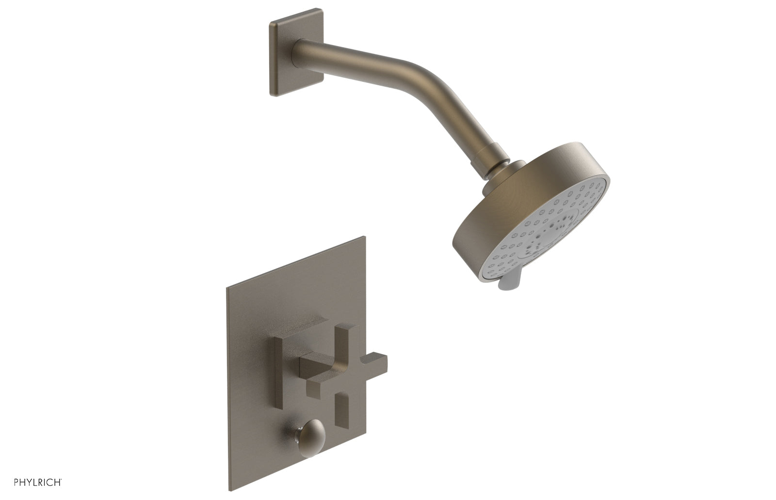 Phylrich CROI Pressure Balance Shower and Diverter Set (Less Spout), Cross Handle by Phylrich