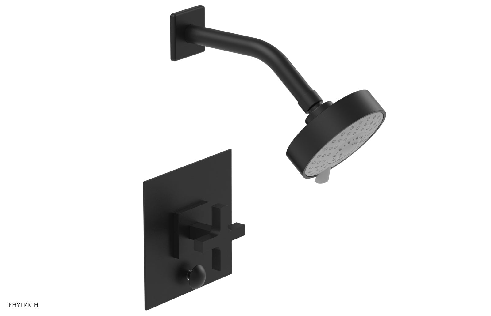 Phylrich CROI Pressure Balance Shower and Diverter Set (Less Spout), Cross Handle by Phylrich