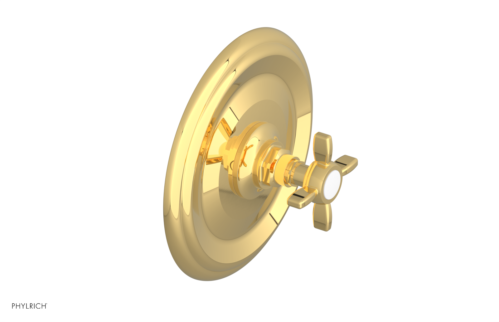 Phylrich Jamestown Thermostatic or Pressure Balance Shower Plate and Handle Trim