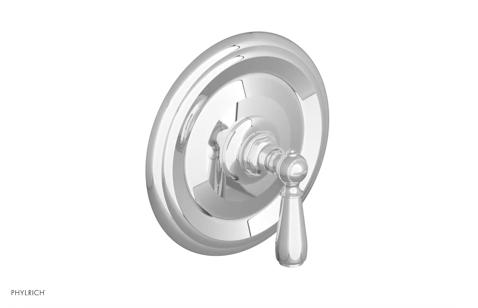 polished chrome shower trim