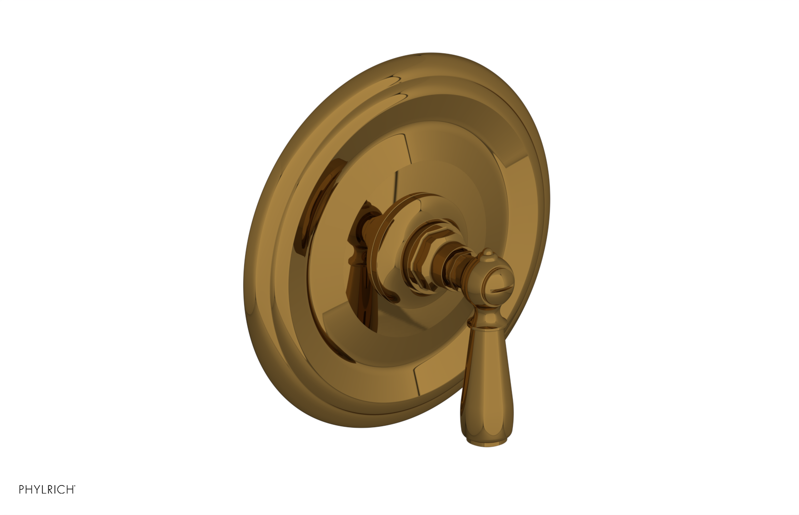 Phylrich Jamestown Thermostatic or Pressure Balance Shower Plate and Handle Trim