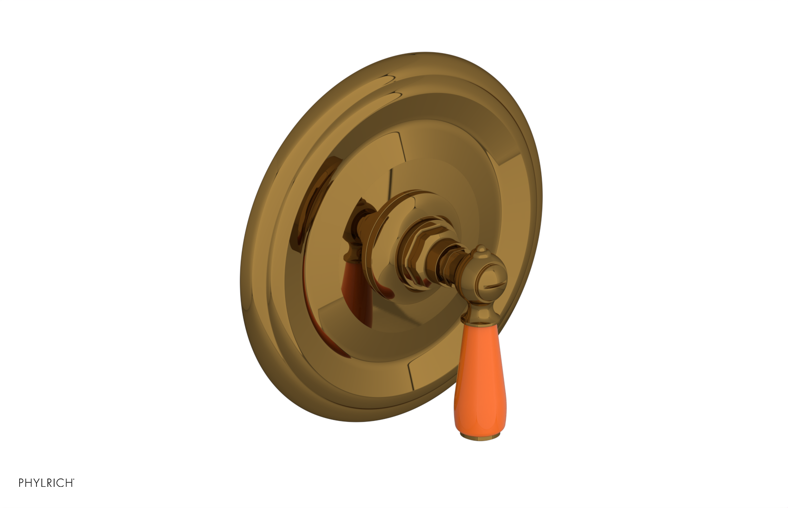 Phylrich Jamestown Thermostatic or Pressure Balance Shower Plate and Handle Trim