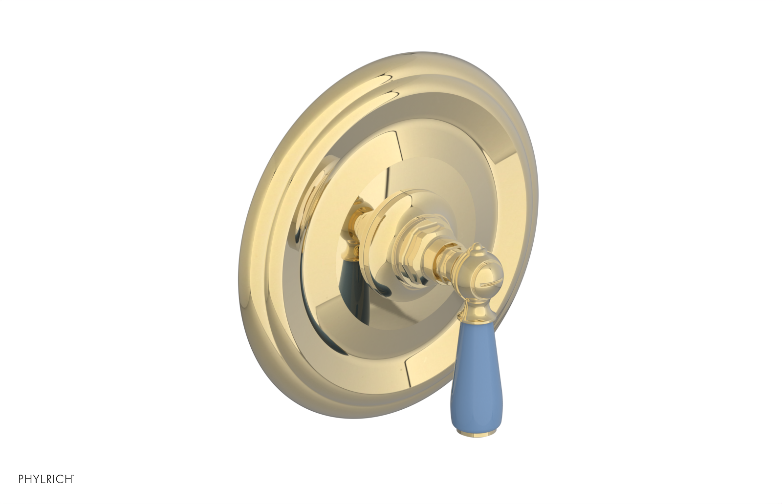 Phylrich Jamestown Thermostatic or Pressure Balance Shower Plate and Handle Trim