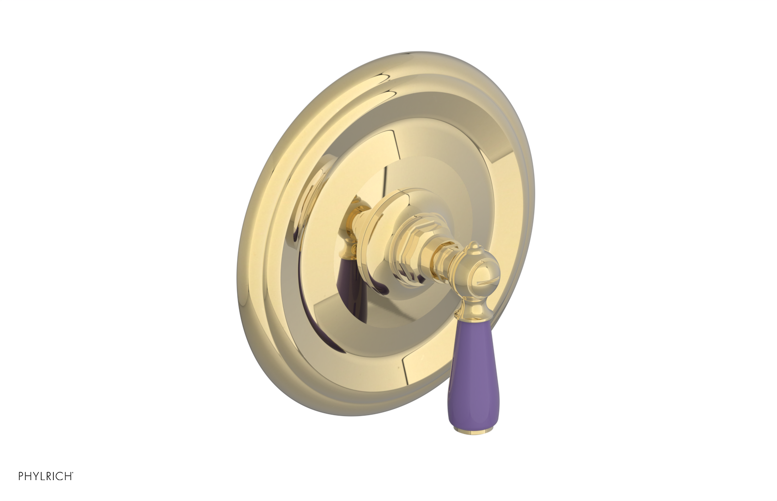 Phylrich Jamestown Thermostatic or Pressure Balance Shower Plate and Handle Trim