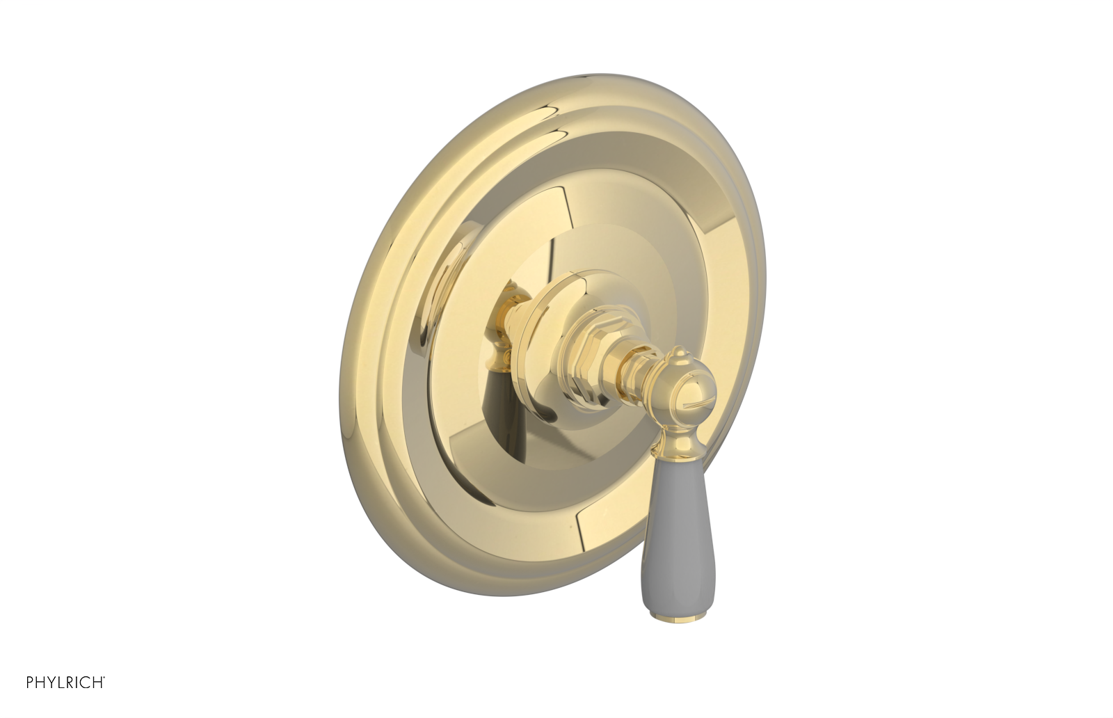 Phylrich Jamestown Thermostatic or Pressure Balance Shower Plate and Handle Trim