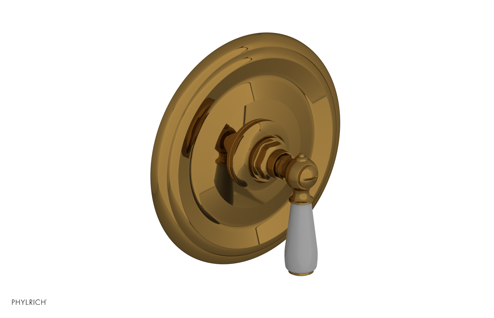 Phylrich Jamestown Thermostatic or Pressure Balance Shower Plate and Handle Trim