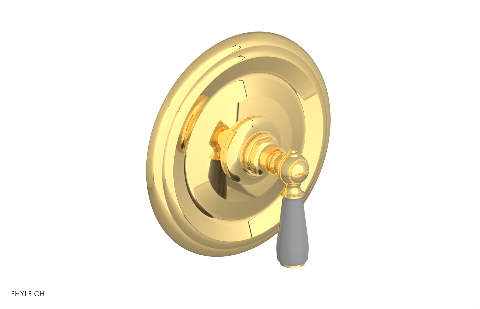 Phylrich Jamestown Thermostatic or Pressure Balance Shower Plate and Handle Trim