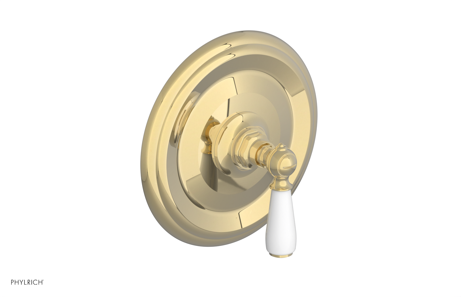 Phylrich Jamestown Thermostatic or Pressure Balance Shower Plate and Handle Trim