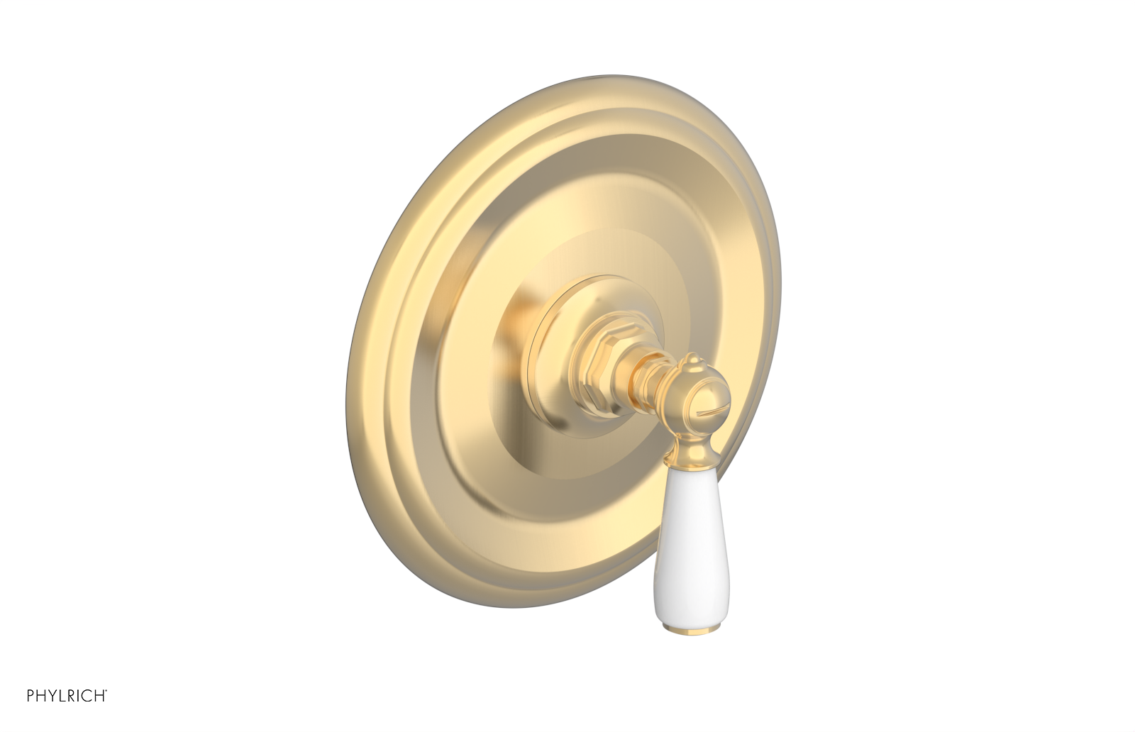 Phylrich Jamestown Thermostatic or Pressure Balance Shower Plate and Handle Trim