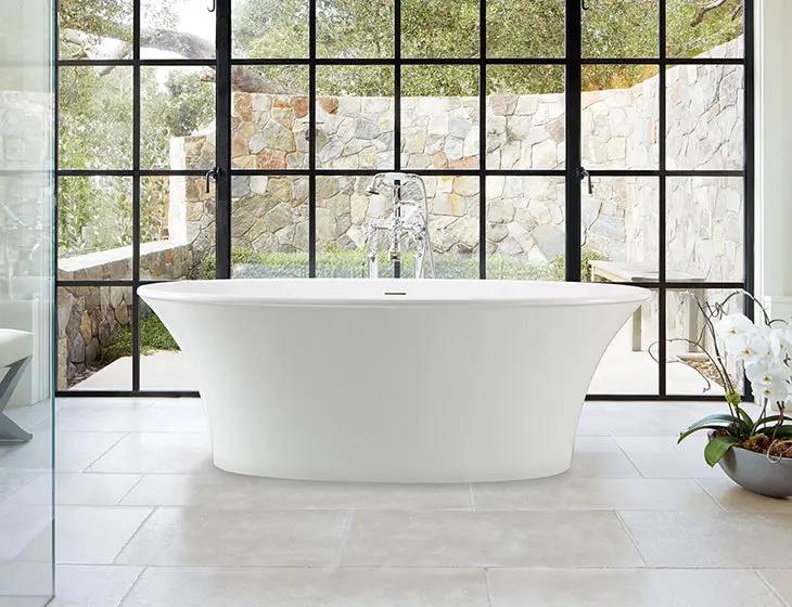 white bathtub
