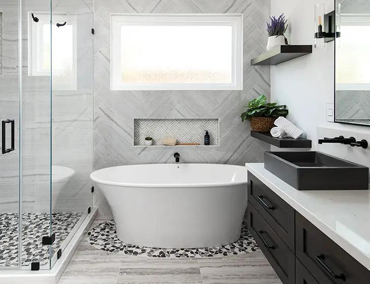 white bathtub