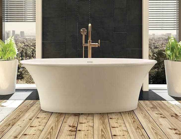 white bathtub