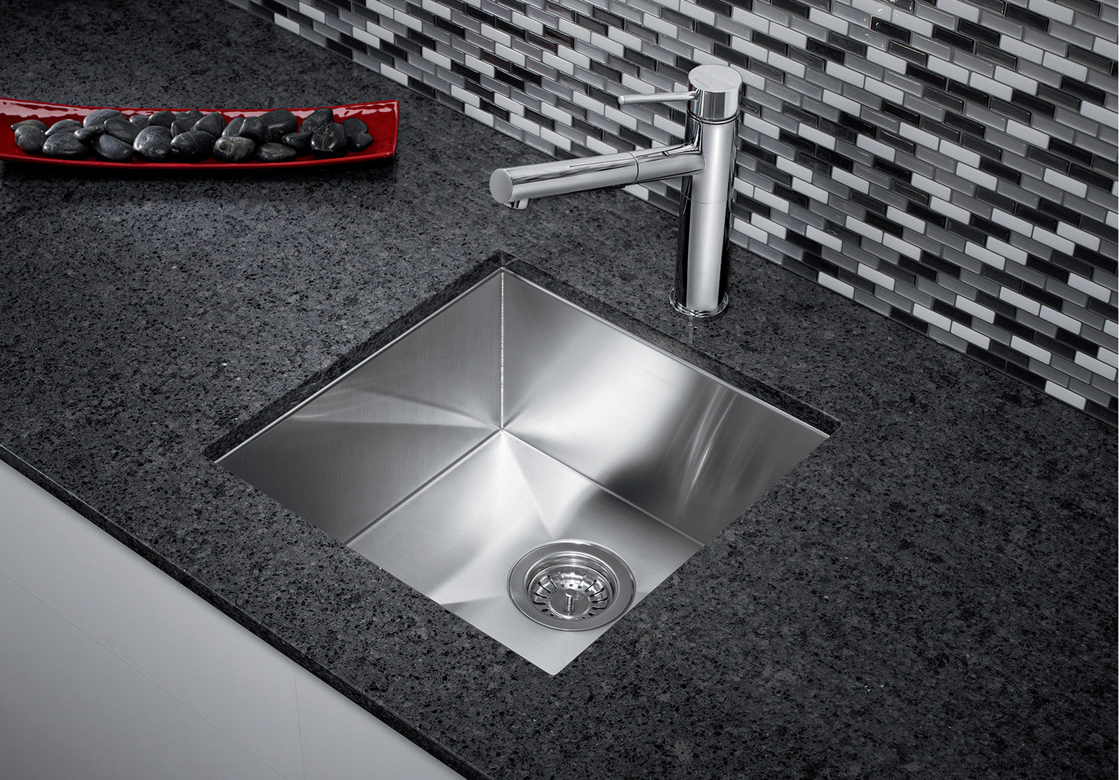 satin polish stainless steel sink
