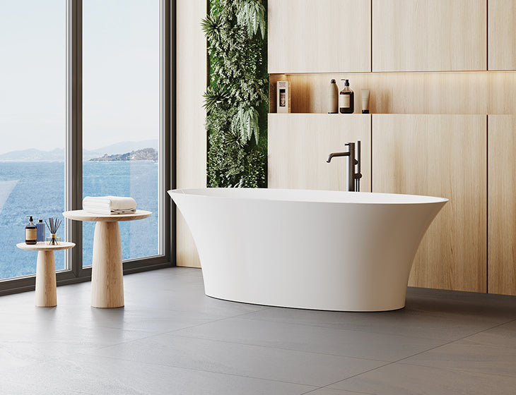 white bathtub