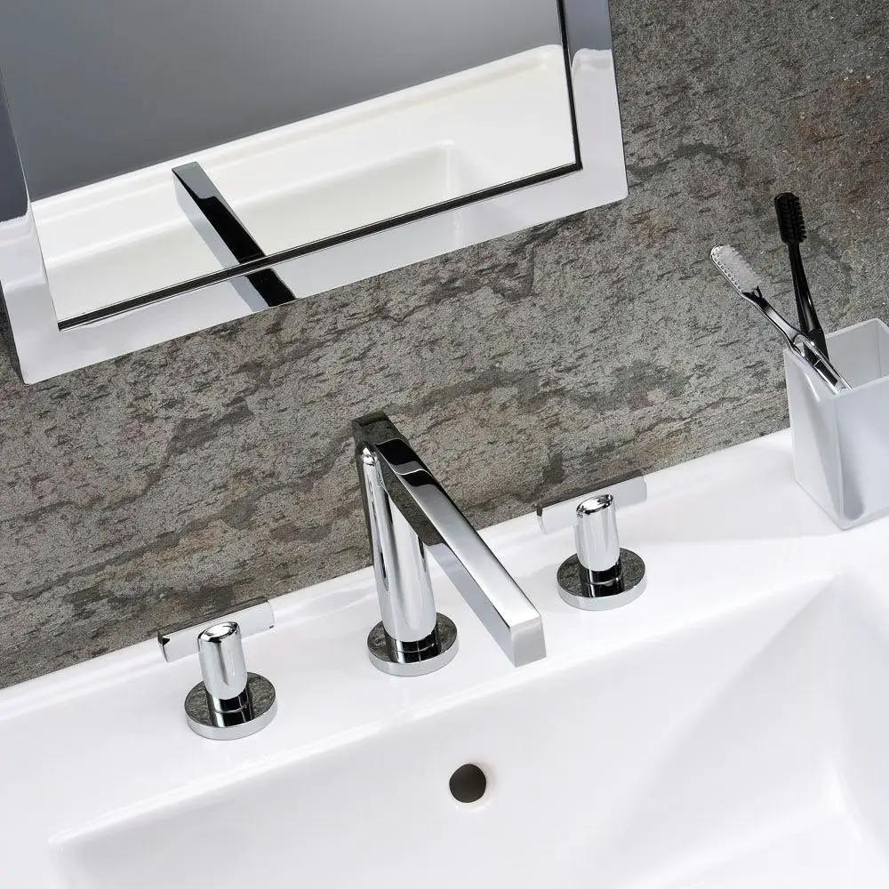 chrome polished faucet