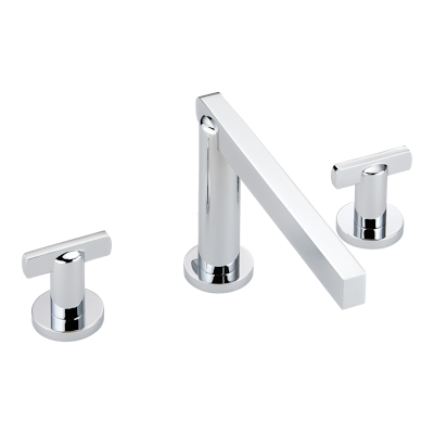 chrome polished faucet