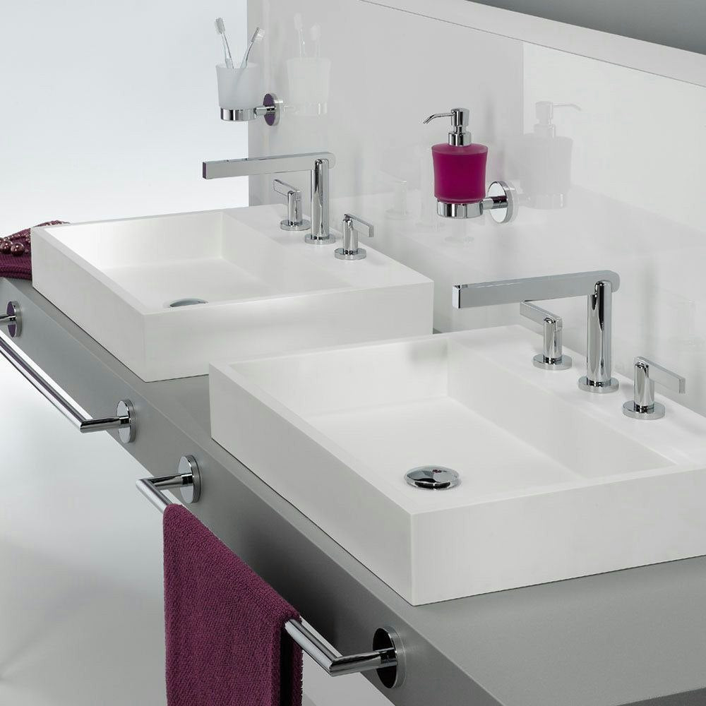 chrome polished faucet