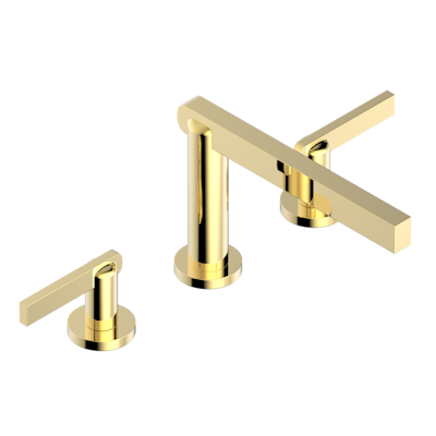 THG Paris Le 11 with Lever Handles Widespread Lavatory Set with Drain by THG Paris