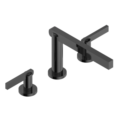 THG Paris Le 11 with Lever Handles Widespread Lavatory Set with Drain by THG Paris