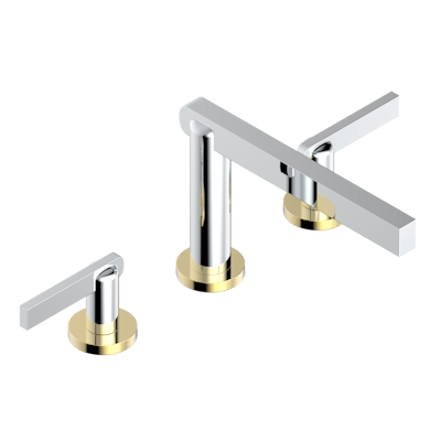 THG Paris Le 11 with Lever Handles Widespread Lavatory Set with Drain by THG Paris