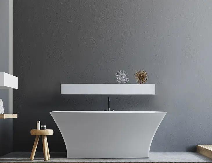 white bathtub