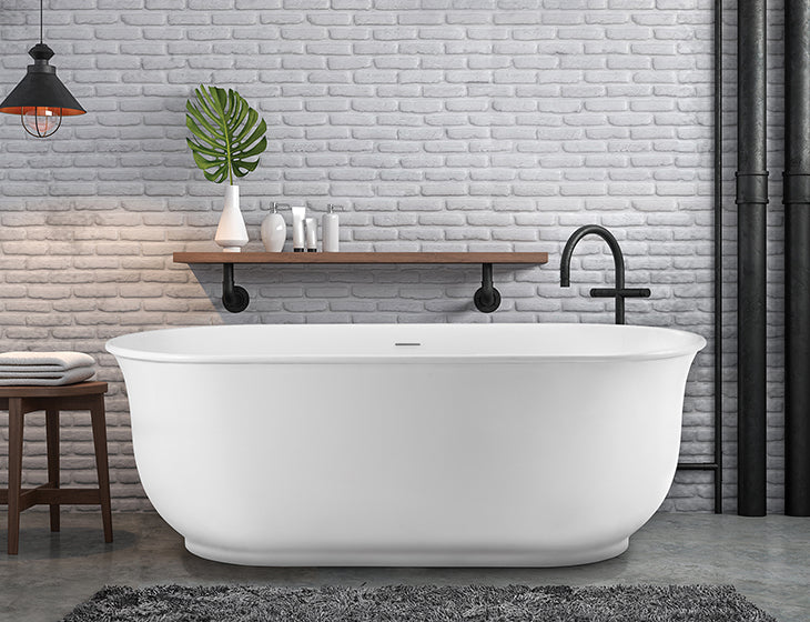 white bathtub