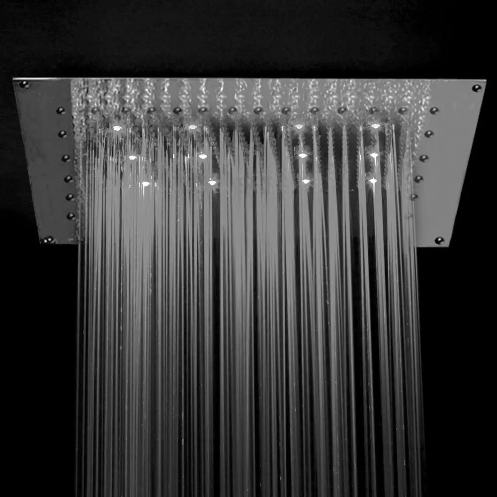 polished chrome shower head