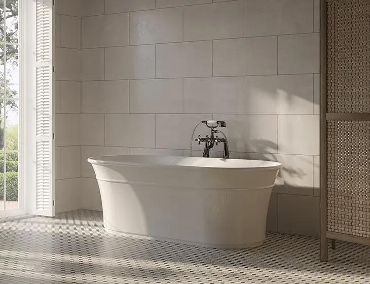 white bathtub
