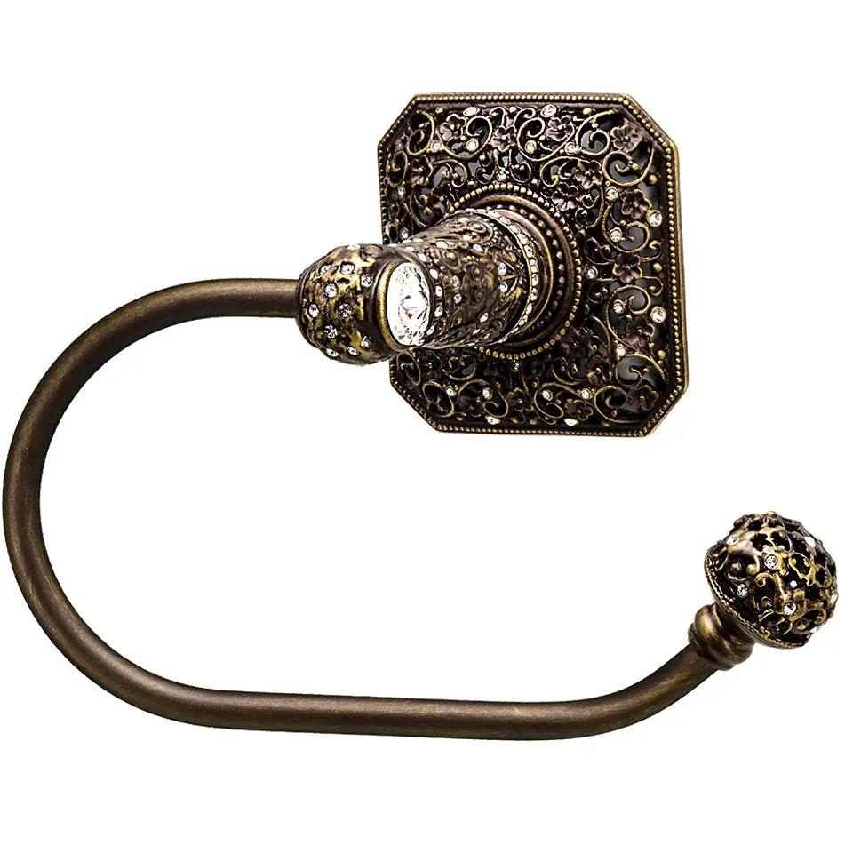 antique brass toilet paper holder